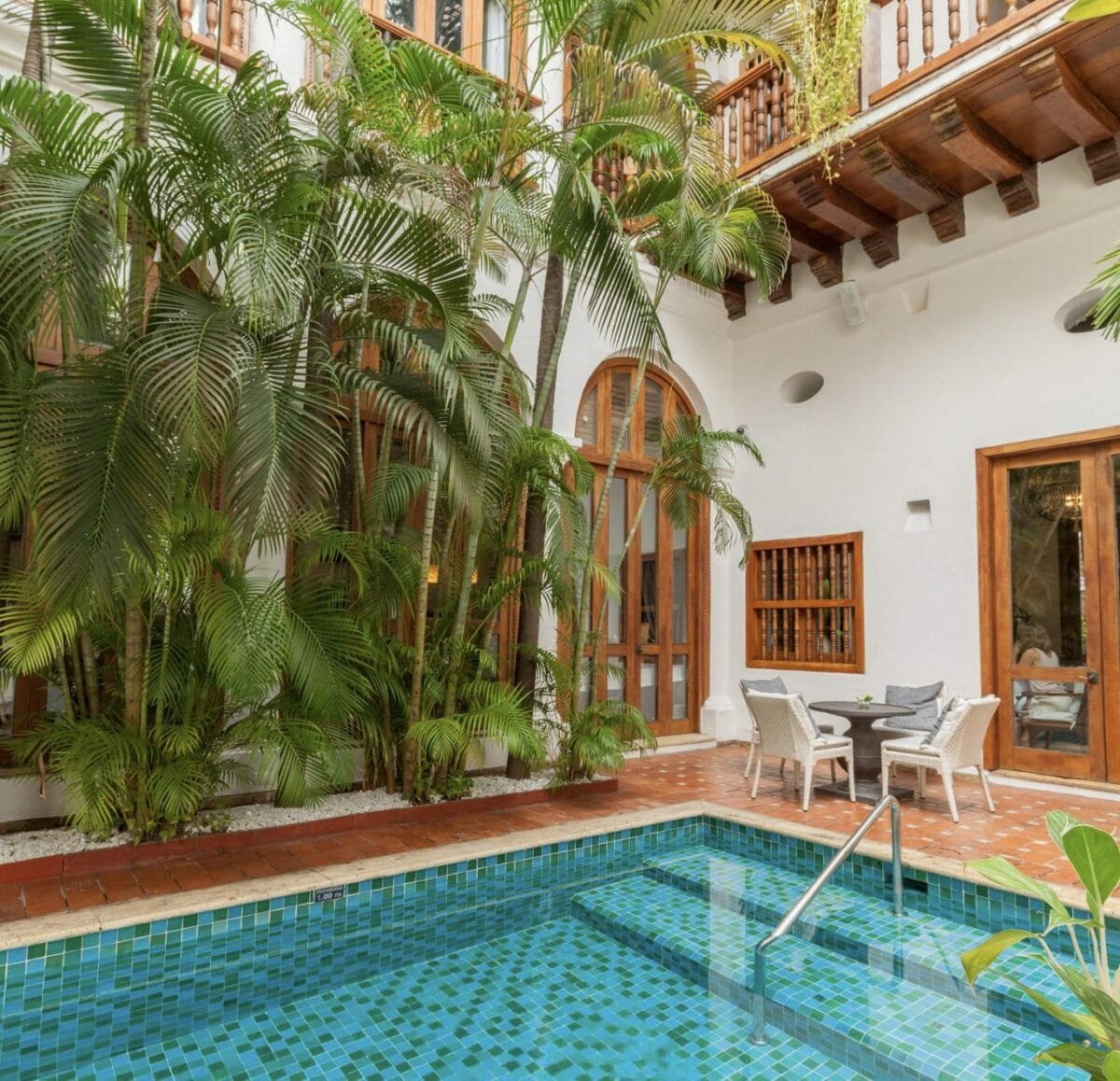 Family Vacation at Pool at Casa San Agustin