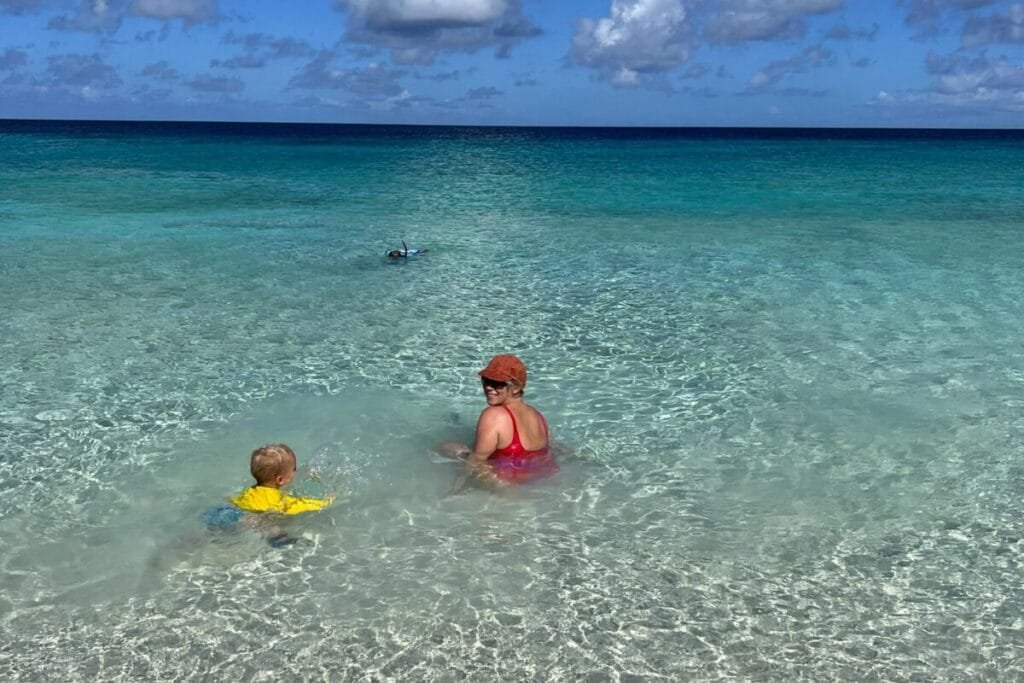 Family in Caribbean